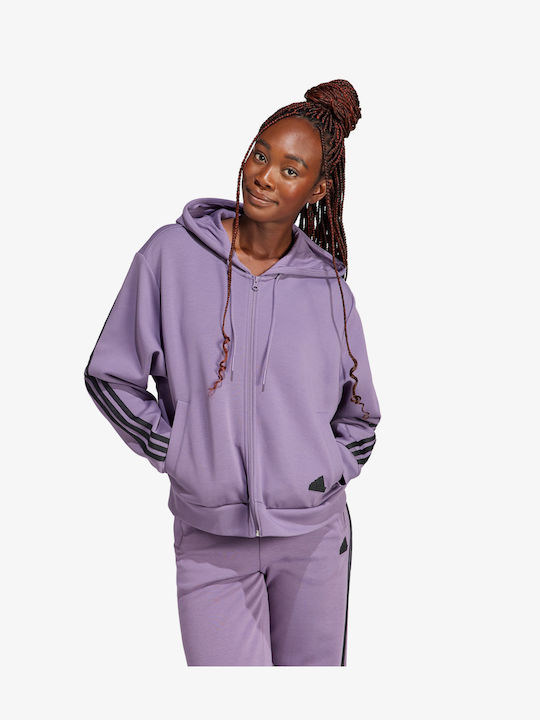 Adidas Jachetă Hanorac pentru Femei Cu glugă Violet