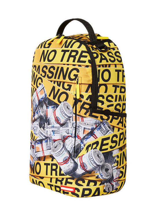 Sprayground DLXSR School Bag Backpack Junior High-High School Yellow with Water Bottle Holder