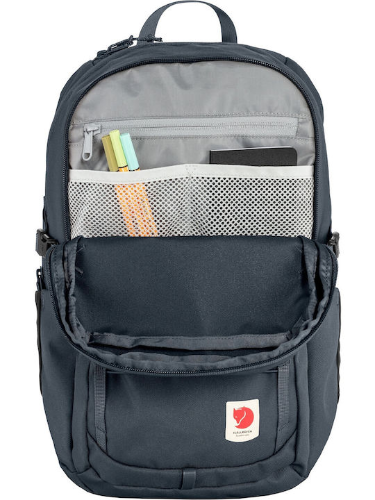 Fjallraven Skule 20 School Bag Backpack Junior High-High School Blue with Water Bottle Holder 20Liters
