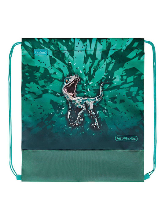 Herlitz Plus Loop Green Rex Σχολική Τσάντα Πλάτης Δημοτικού Πράσινη με Θήκη για Παγούρι 16lt