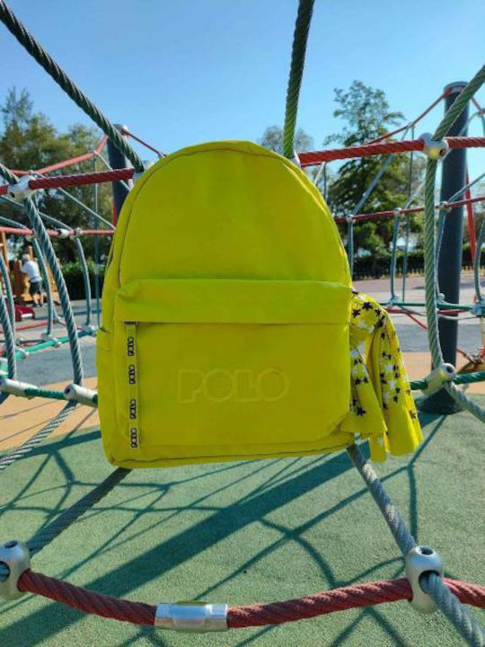 Polo Original Scarf School Bag Backpack Junior High-High School Yellow with Water Bottle Holder 20Liters 2022