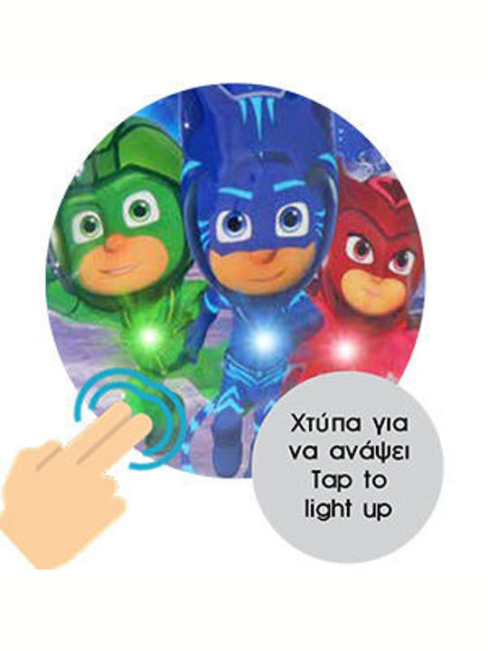 Diakakis PJ Masks School Bag Backpack Elementary, Elementary Blue with Water Bottle Holder 25Liters
