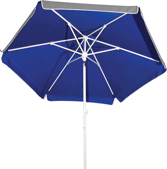Campus Folding Beach Umbrella Diameter 2m with UV Protection and Air Vent Silver Coating