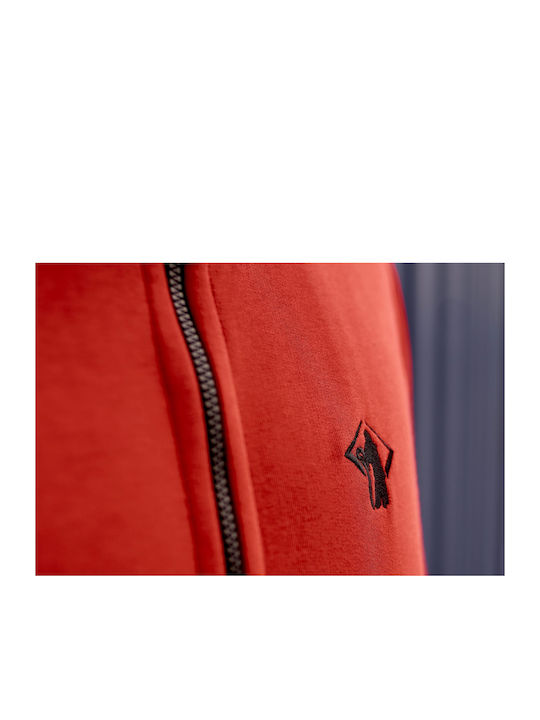 Prophet SKG Men's Sweatshirt Jacket with Hood Red