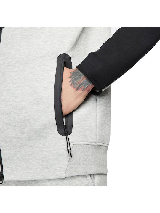 Tech Fleece Windrunner Cardigan With Gray Hood