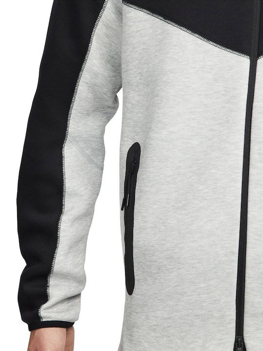 Tech Fleece Windrunner Cardigan With Gray Hood