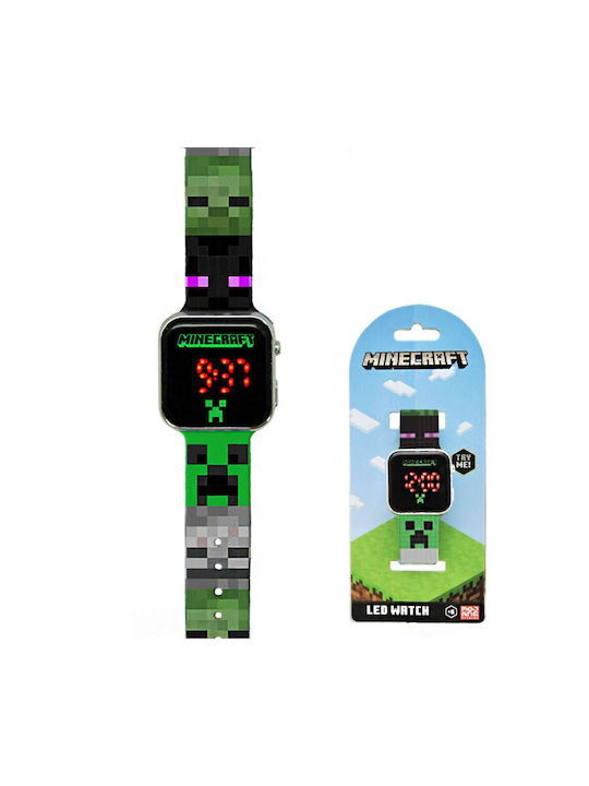 Kids Licensing Kinder Digitaluhr mit Kautschuk/Plastik Armband Grün