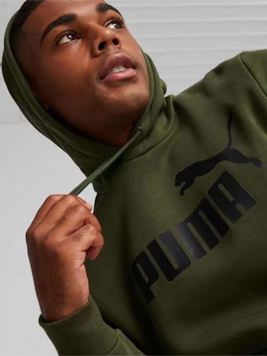 Big Logo Sweatshirt with Hood Green