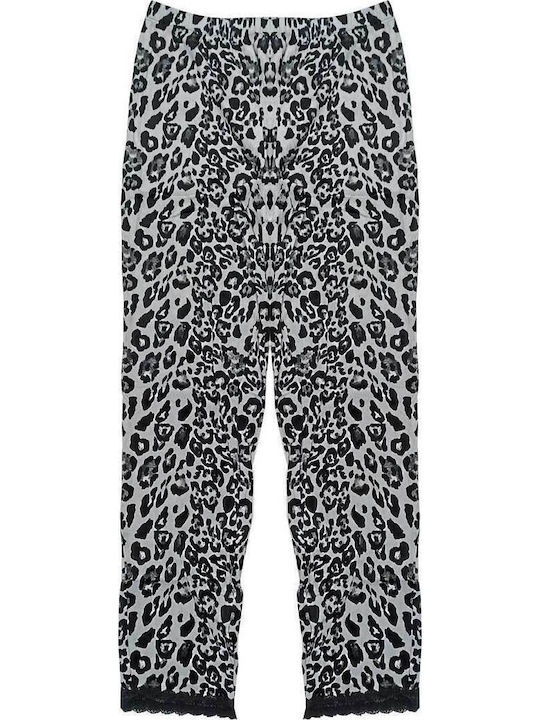 Fuanna Fuanna Damen Schlafanzug Set Winter Schwarz