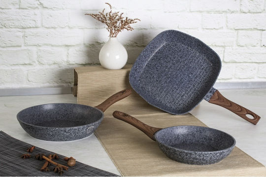 Berlinger Haus Forest Line Pans Set of Aluminum with Stone Coating Grey 3pcs