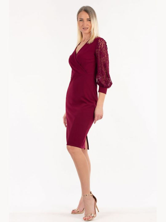 BelleFille Dress All Day Burgundy