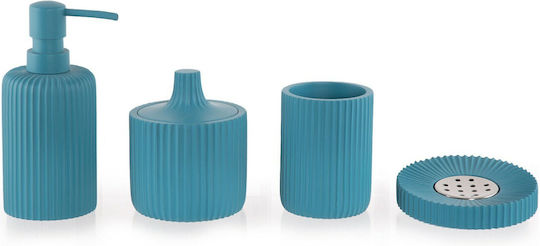 Nef-Nef Homeware Le Roi Tabletop Cotton Holder made of Resin Petrol