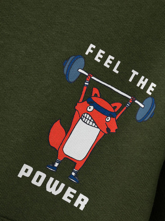 Kinder-Sweatshirt Khaki