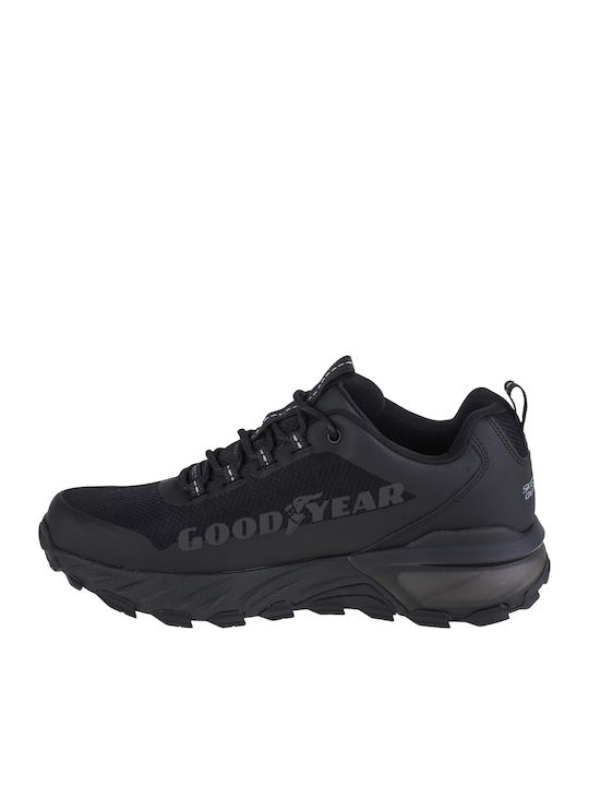Skechers Ανδρικά Ορειβατικά Παπούτσια Μαύρα