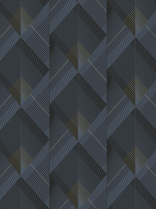 Wallpaper Galactik Vinyl Blue L1000xW53cm Washable