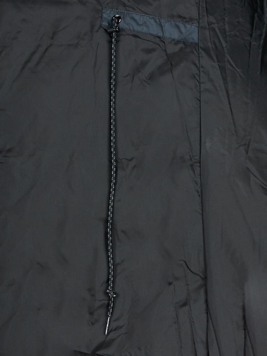 Puffect Women's Hiking Long Puffer Jacket for Spring or Autumn Black