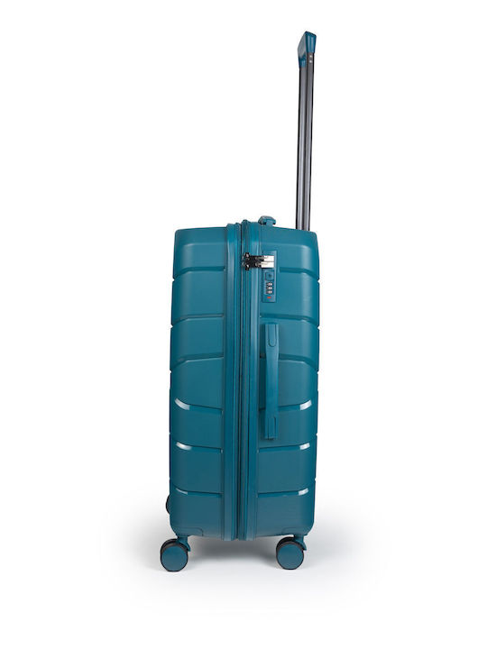 Cardinal Elusive Hard Petrol Suitcases Max Height 69cm With 4 Wheels Set 3pcs