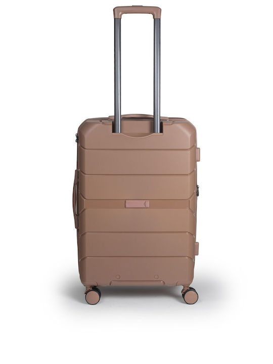Cardinal Elusive Valize De Călătorie Sclere Rose Gold De Înălțime Maximă 58cm Cu 4 Roți Set 2 Buc