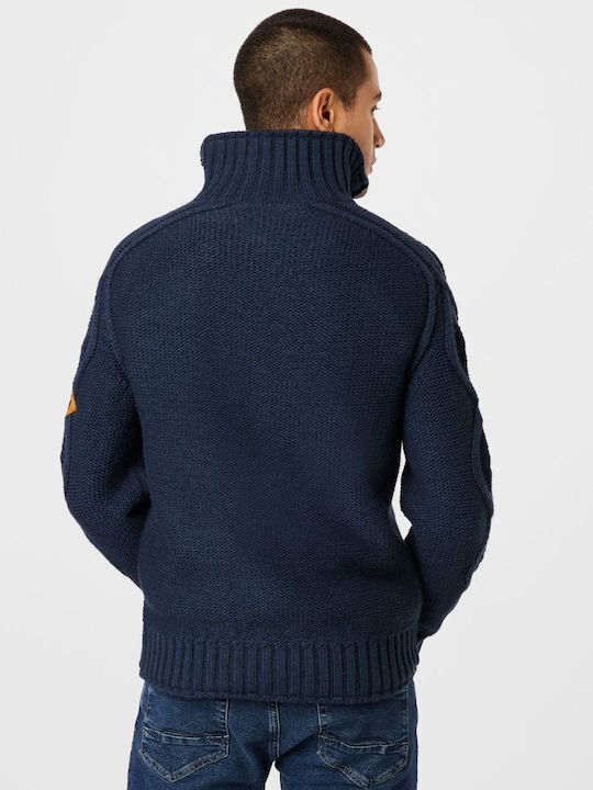 Indicode Men's Cardigan Navy Blue