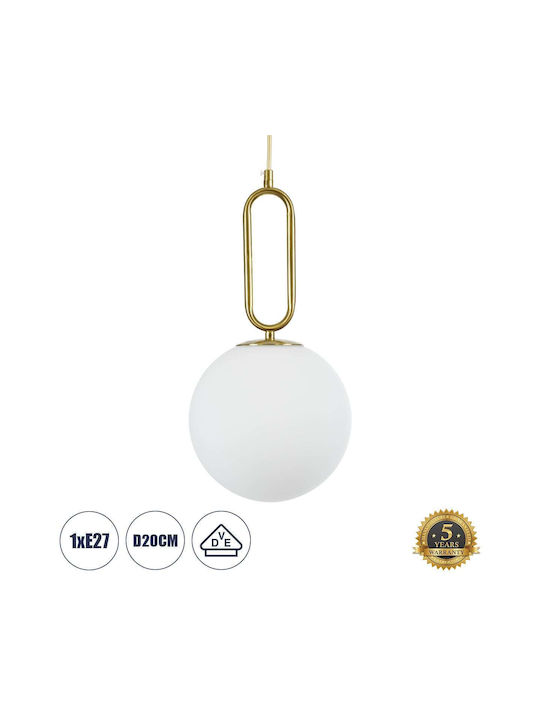 GloboStar Pendant Light Gold Ball with Socket E27 31x34.5x42cm