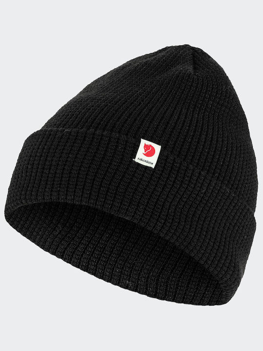 Fjallraven Beanie Unisex Σκούφος Πλεκτός σε Μαύρο χρώμα