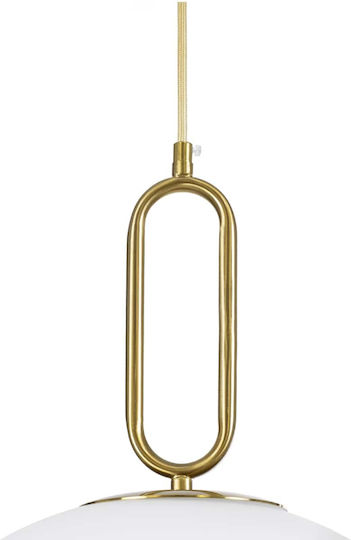 GloboStar Bellissimo Hängelampe Gold Kugel mit Fassung E27 40x62cm.