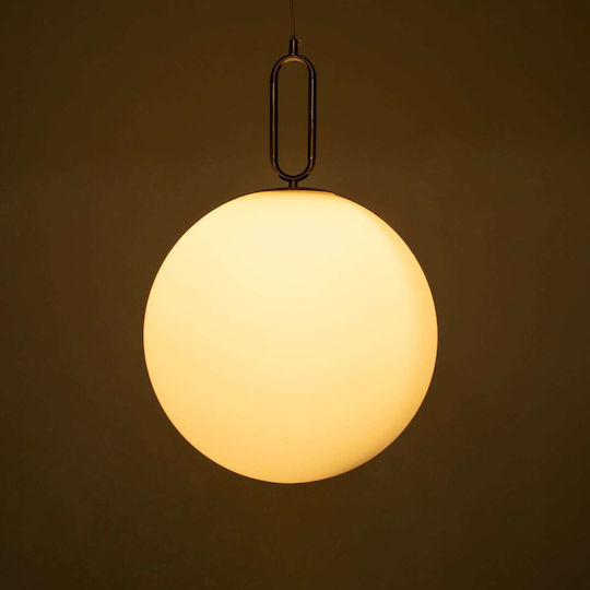 GloboStar Bellissimo Hängelampe Gold Kugel mit Fassung E27 40x62cm.