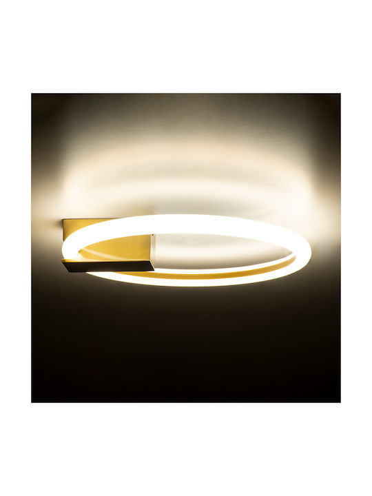 GloboStar Cinderella Mount Ceiling Light 28cm Gold With Integrated LED