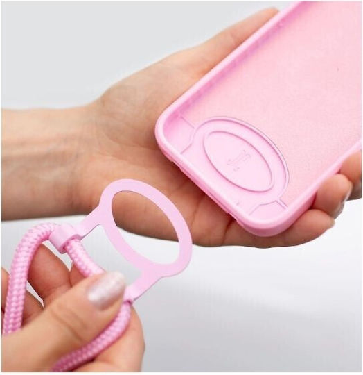 Just Elegance PopGrip Back Cover Silicone Pink (iPhone 13 Pro Max)