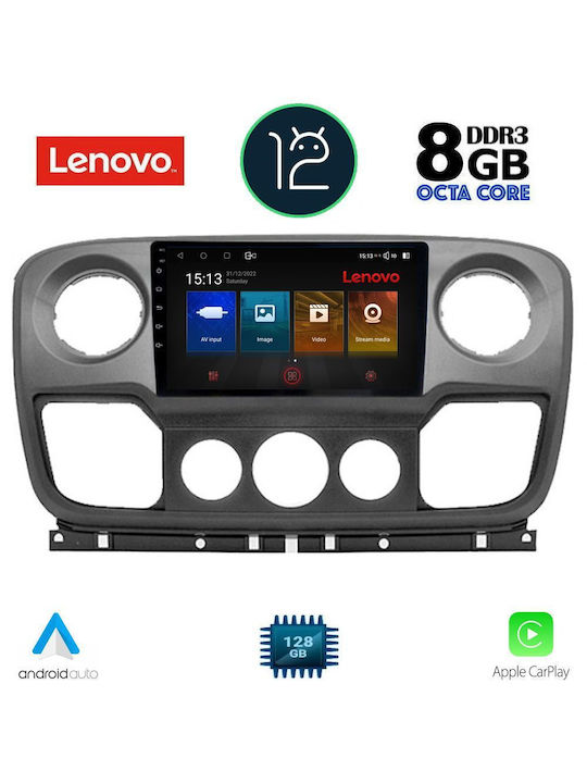 Lenovo Car-Audiosystem für Opel Movano Renault Haupt- Nissan NV400 2010-2020 (Bluetooth/USB/WiFi/GPS/Apple-Carplay) mit Touchscreen 9"