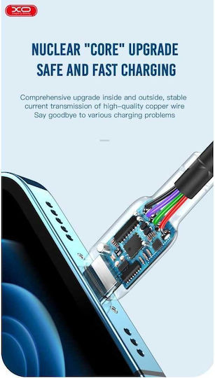 XO NB-208A USB-C to Lightning Cable Green 1m