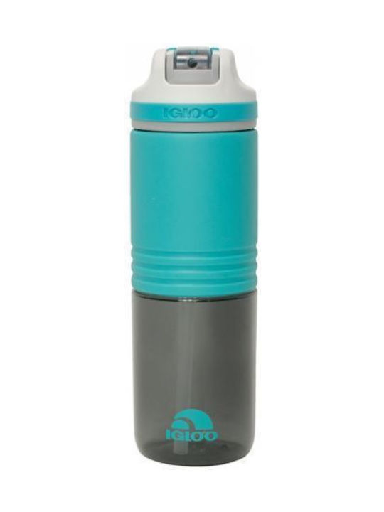 Igloo Swift Straw Plastic Water Bottle 710ml Turquoise