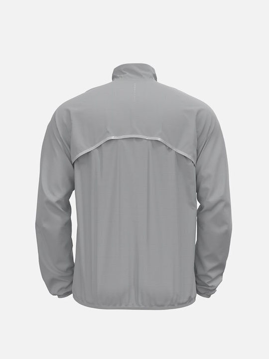 Odlo Men's Sport Jacket Waterproof and Windproof Gray