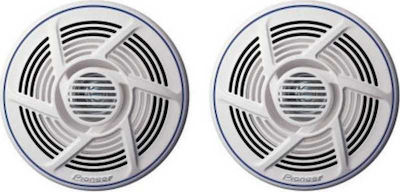 Pioneer Set difuzoare marine Impermeabile 6" cu 25W RMS Alb