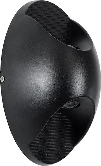 GloboStar Jeremy Επιτοίχια Εξωτερική Πλαφονιέρα LED IP65 10W με Θερμό Λευκό Φως Διπλής Δέσμης 16x10x7εκ.