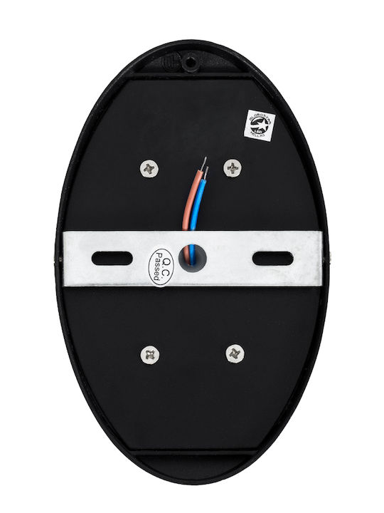 GloboStar Jeremy Wandmontierte Außenbeleuchtung Deckenleuchte IP65 10W mit Warmweißem Licht Doppelstrahl 16x10x7cm