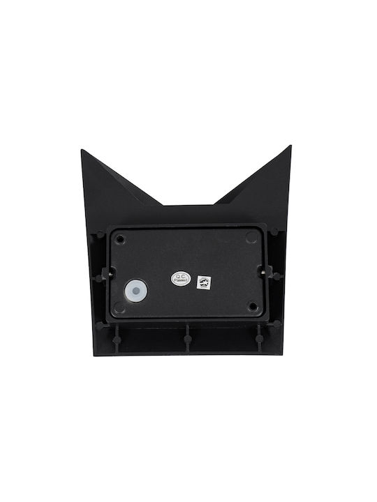 GloboStar Stealth Wall-Mounted Outdoor Ceiling Lamp LED IP65 10W with Natural White Light 17x7.5x17cm
