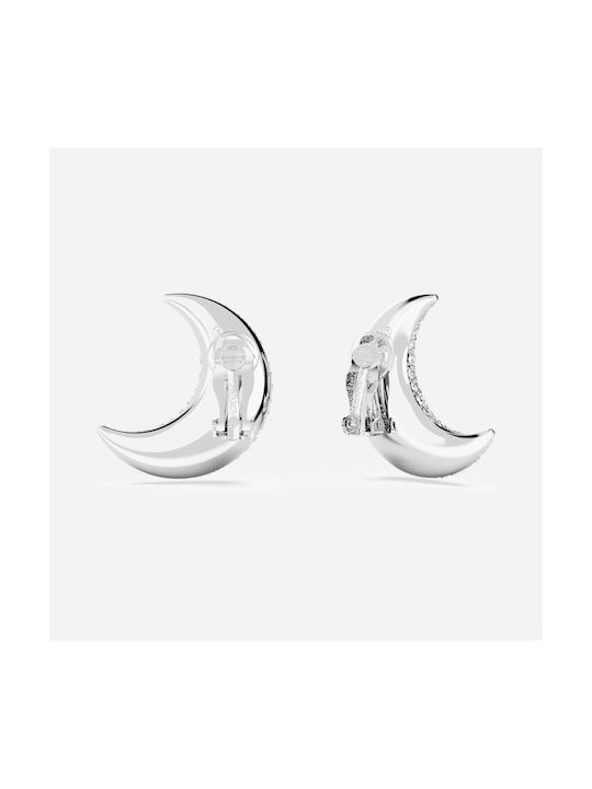 Swarovski Σκουλαρίκια Καρφωτά με Clip από Ατσάλι με Πέτρες