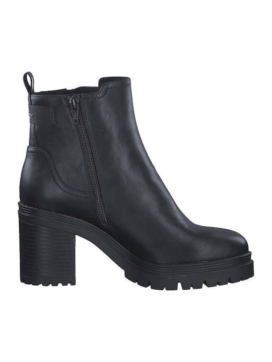 Women's Ankle Boots with High Heel Black