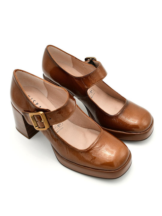 Hispanitas Leather Brown Heels