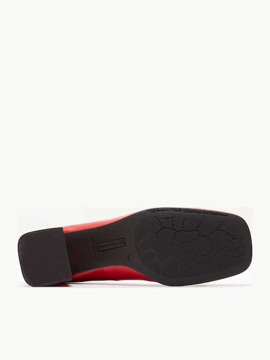 Leder Pumps Rot