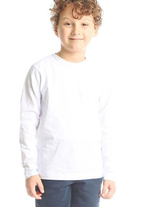 Joyce Kinder Shirt Langarm Weiß