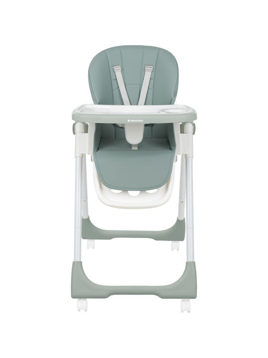 Kikka Boo Spicy Highchair with Metal Frame & Leatherette Seat Mint