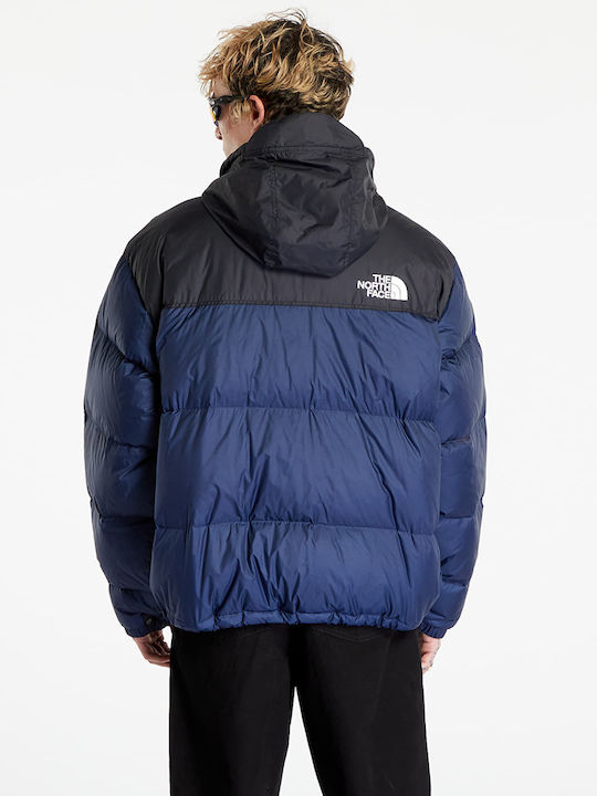 Κοντό Γυναικείο Puffer Μπουφάν για Χειμώνα Navy Μπλε