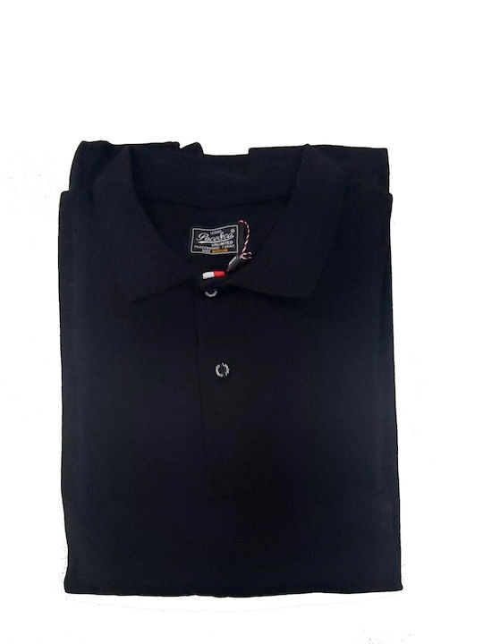 Paco & Co Herren Langarmshirt Polo Schwarz