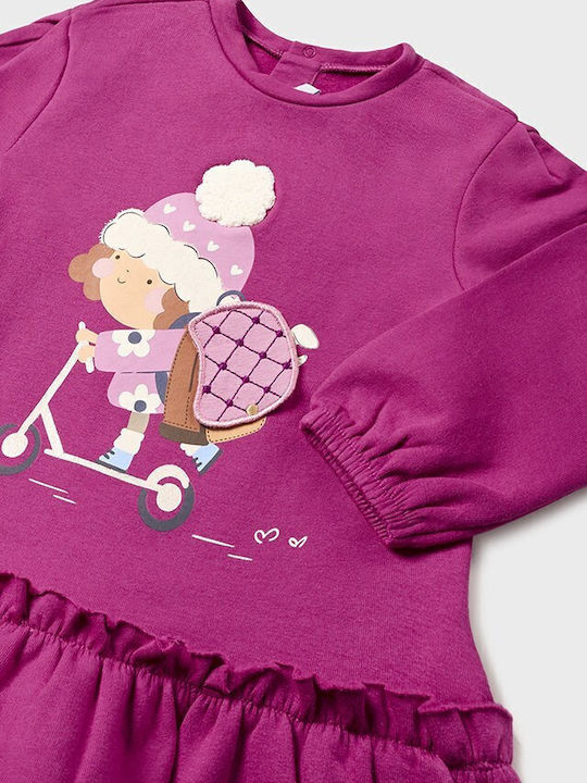 Play Kinderkleid Mädchenkleider Langärmelig Lila