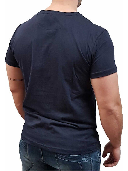 Marcus T-shirt Navy Μπλε