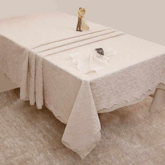 Anna Riska Kariert 2330 Ivory 150x150cm