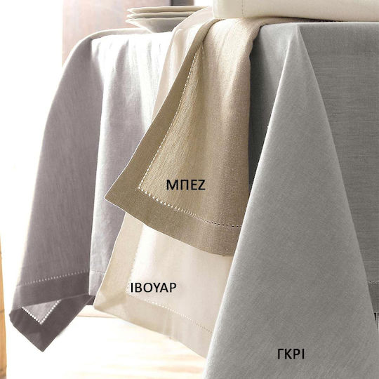 Rythmos Ράνερ Βαμβακερό Inez Λευκό 45x180εκ.