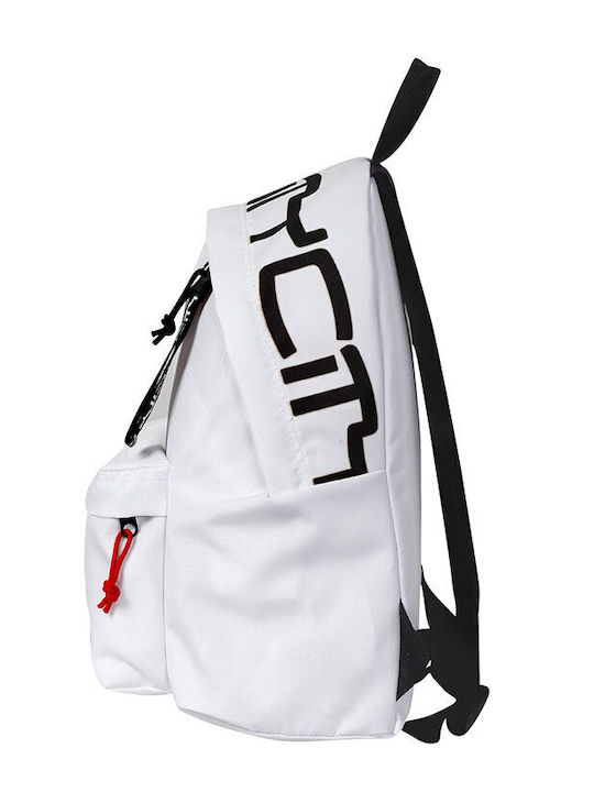 Lyc Sac City The Drop Letters On White School Bag Backpack Junior High-High School White 24Liters